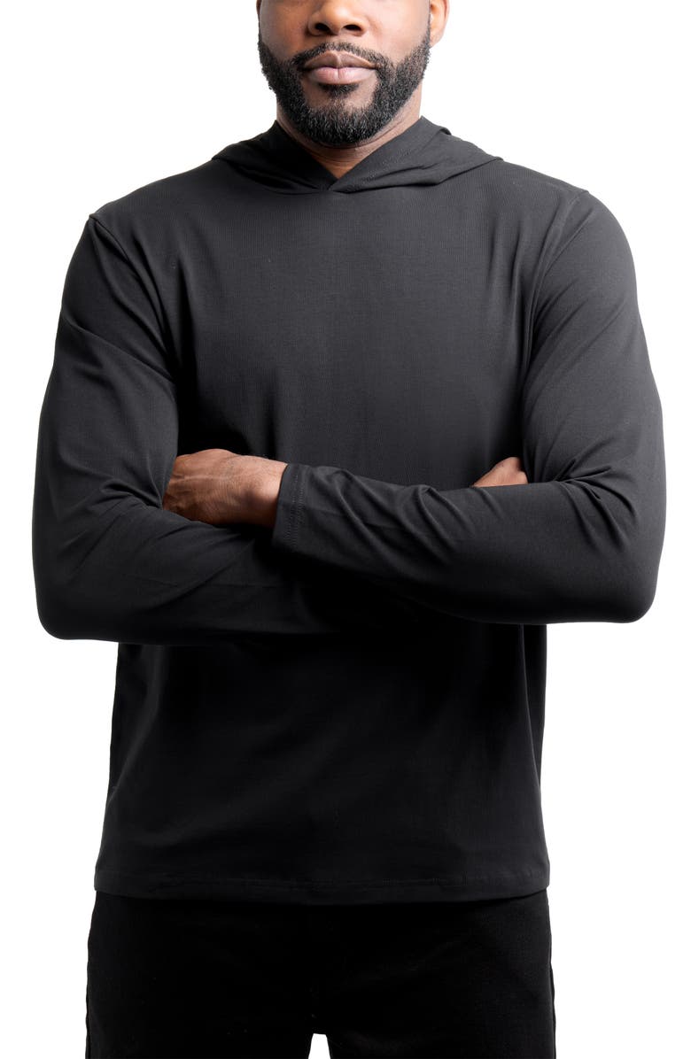 XRAY Long Sleeve Hooded T-Shirt, Alternate, color, Black