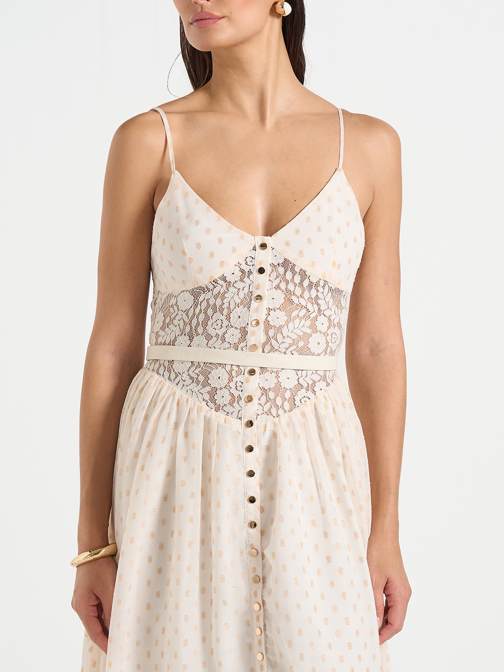 Rosie Lace Corset Maxi Dress - image 2