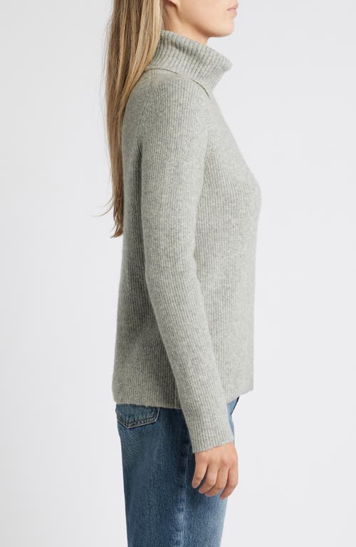 Caslon ® Rib Turtleneck Sweater In Grey Medium Heather