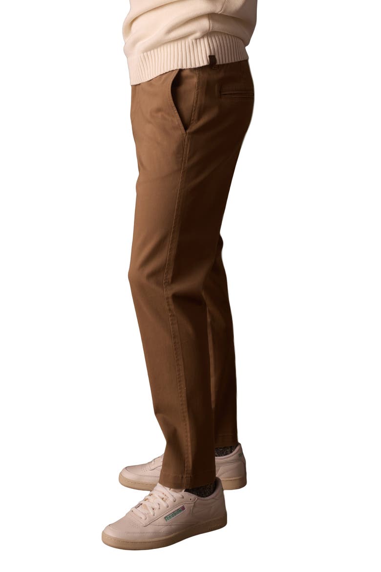 Stretch Straight Leg Chino Pants, Alternate, color, RUSSET