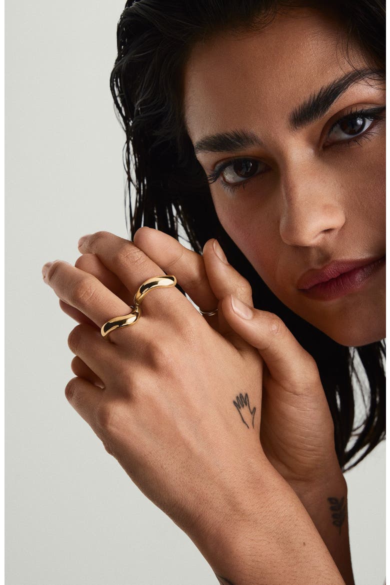 Dôme Figure Ring, Alternate, color, 18K Gold Vermeil