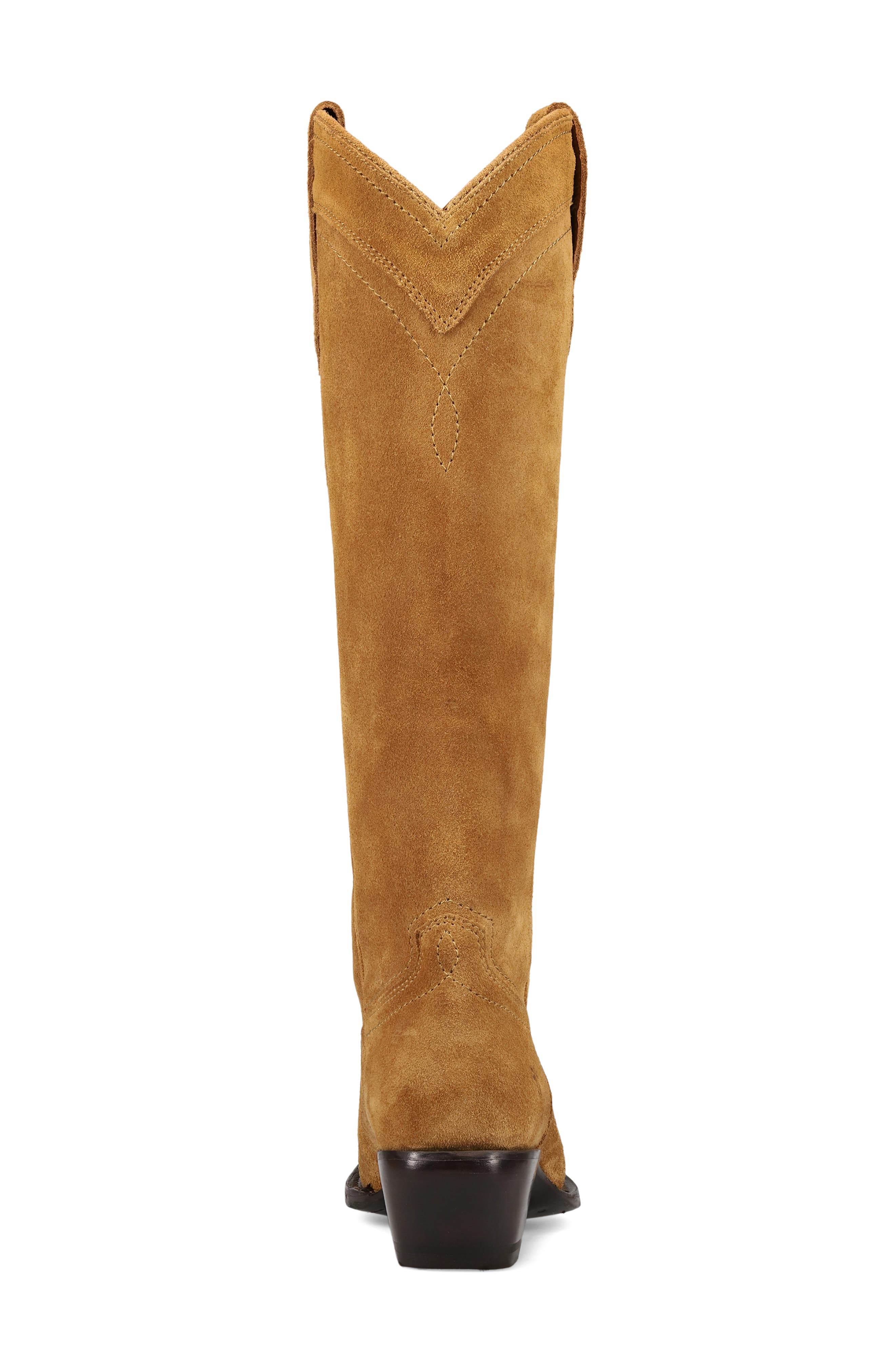 Frye Sacha Knee High Western Boot, Alternate, color, Barley