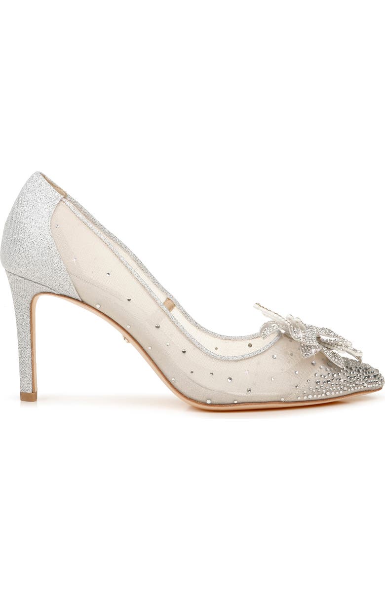 Badgley Mischka Collection Gilda Embellished Pointed Toe Pump, Alternate, color,