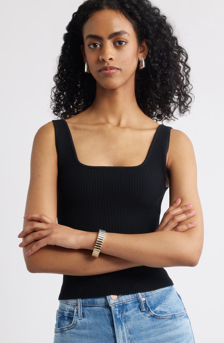 Open Edit Wide Stretch Bracelet, Alternate, color, Gold- Silver