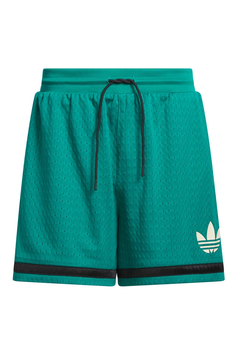 Originals Warp Knit Mesh Basketball Shorts, Alternate, color, EQUIPMENT GREEN/ BLACK