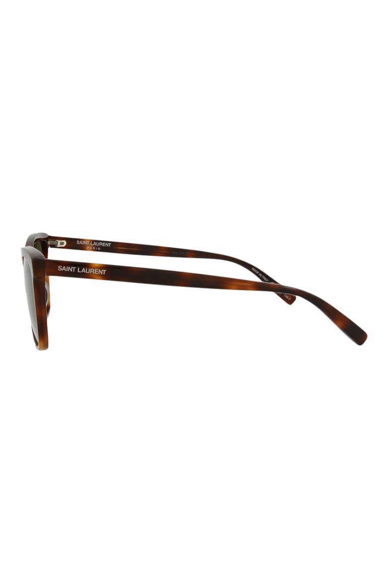 56mm Cat Eye Sunglasses, Alternate, color, HAVANA HAVANA GREEN