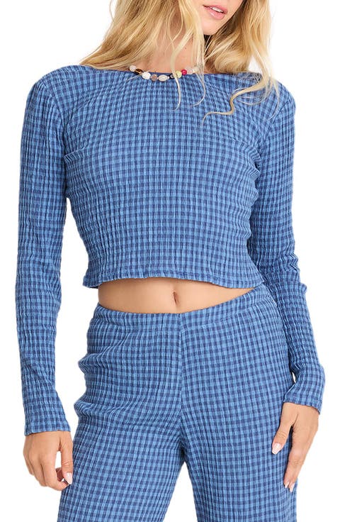 Twilight Dreamer Long Sleeve Cropped Top