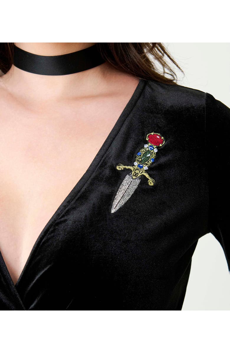 Unique Vintage Maxi Dress, Alternate, color, Black