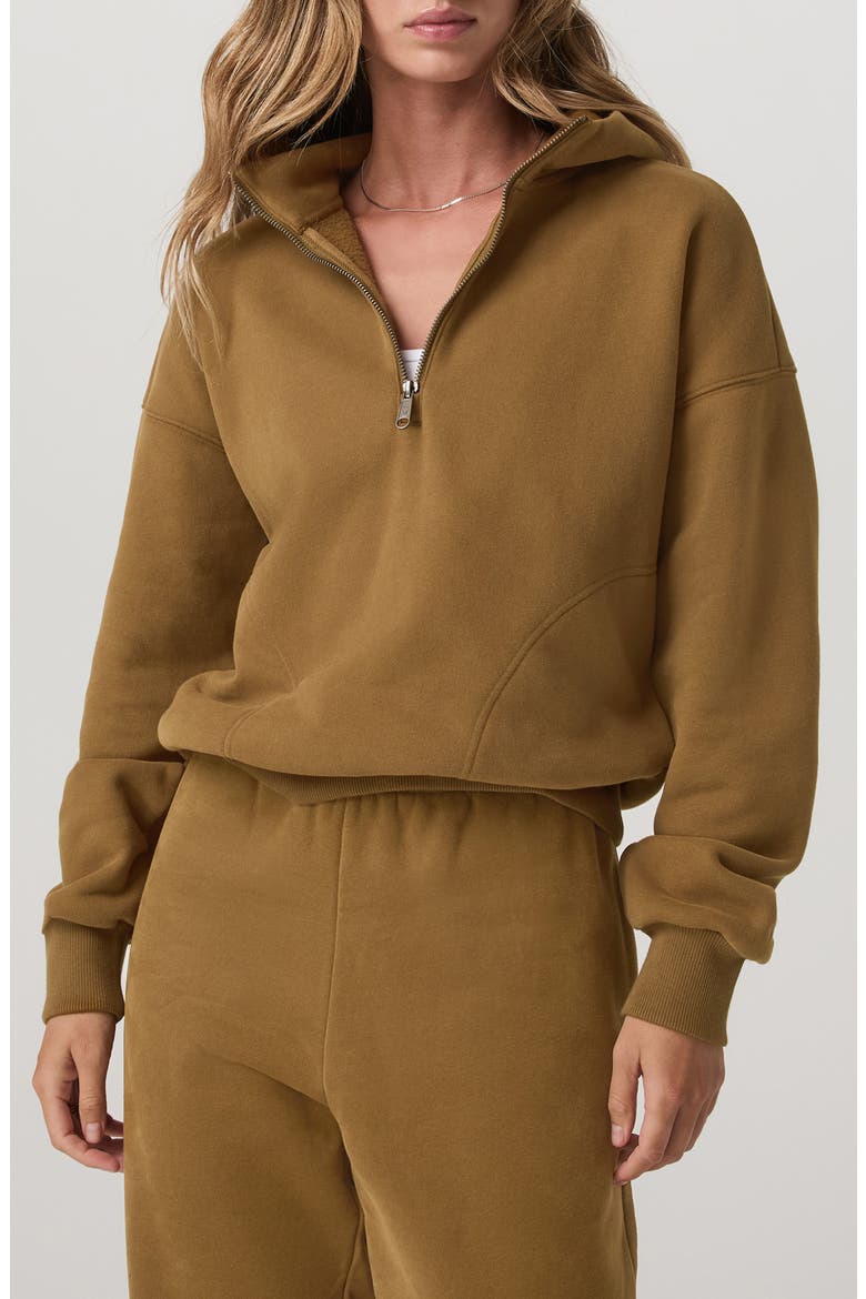 Restore Half Zip Hoodie, Main, color, RUM