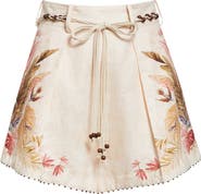 Zimmermann Ascension Print Linen Shorts | Nordstrom