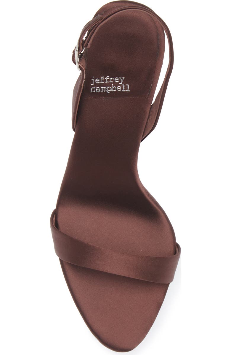 Jeffrey Campbell Go-Getter Sandal, Alternate, color, Coffee Satin