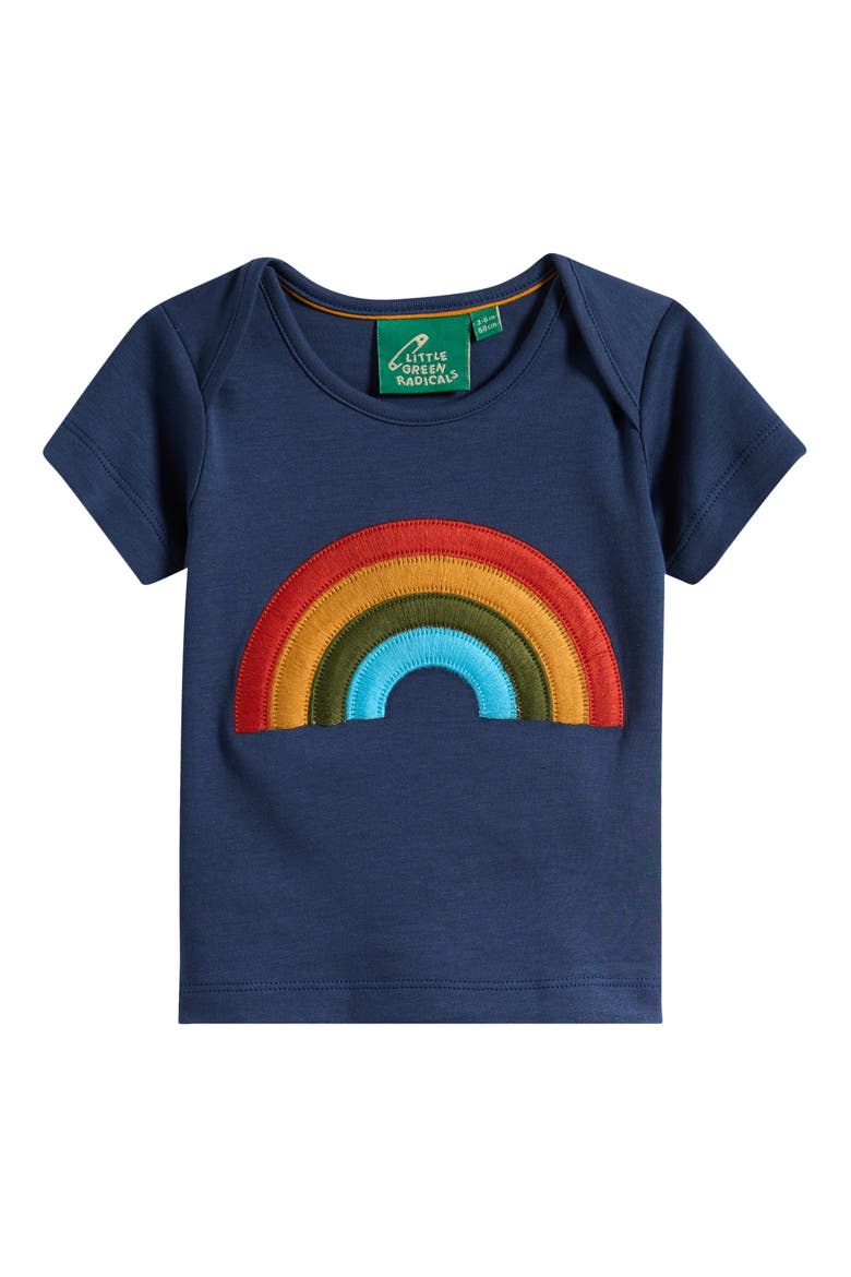 Kids' Rainbow Cotton T-Shirt, Main, color, BLUE