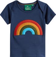 Little Green Radicals Kids' Rainbow Cotton T-Shirt