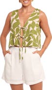 Petal & Pup Valia Floral Tie Front Top