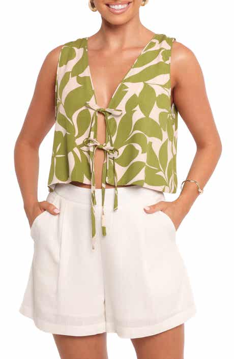 Petal & Pup Valia Floral Tie Front Top