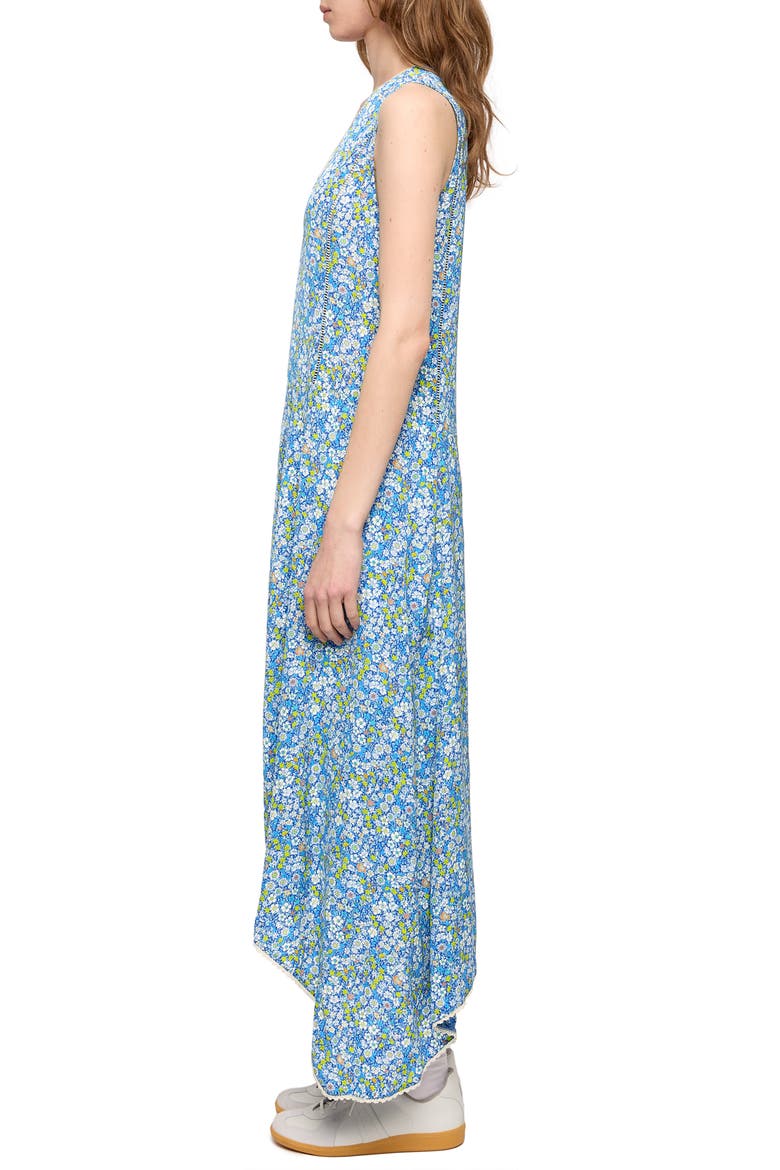 Rerol Floral Sharkbite Hem Dress, Alternate, color, PEAR