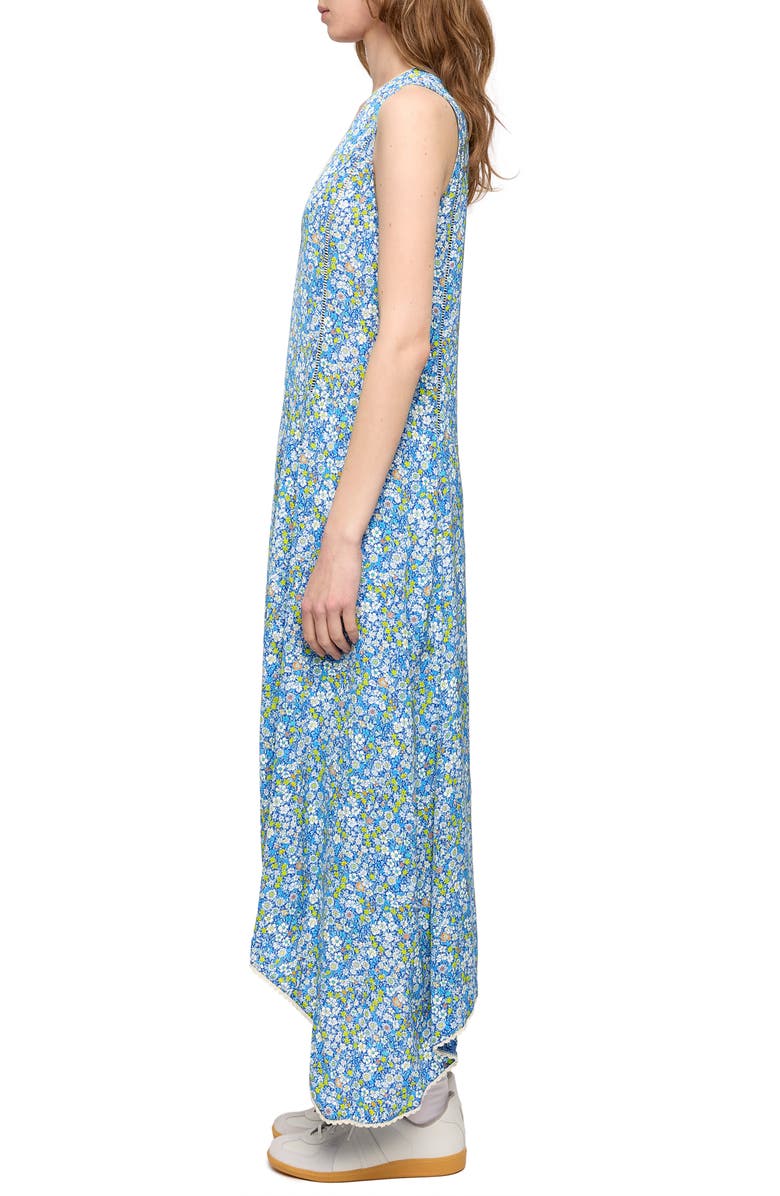 Zadig & Voltaire Rerol Floral Sharkbite Hem Dress, Alternate, color, Pear