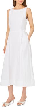 CeCe Godet Pleat Maxi Dress