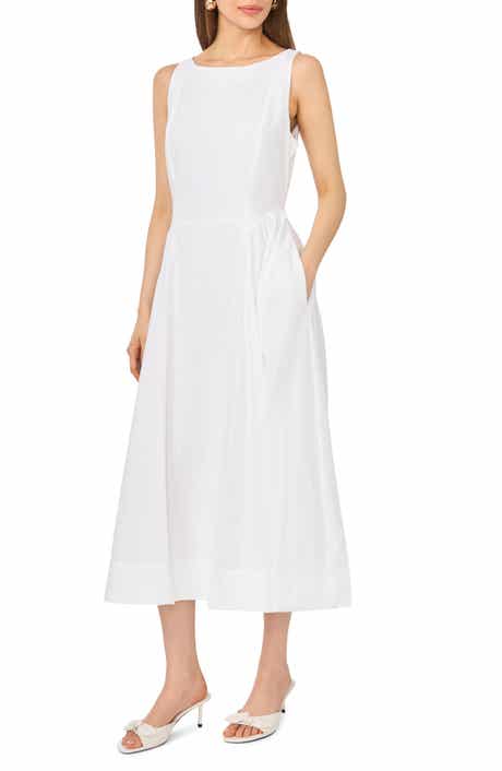 CeCe Godet Pleat Maxi Dress