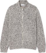 Lacoste Full Zip Wool Blend Sweater