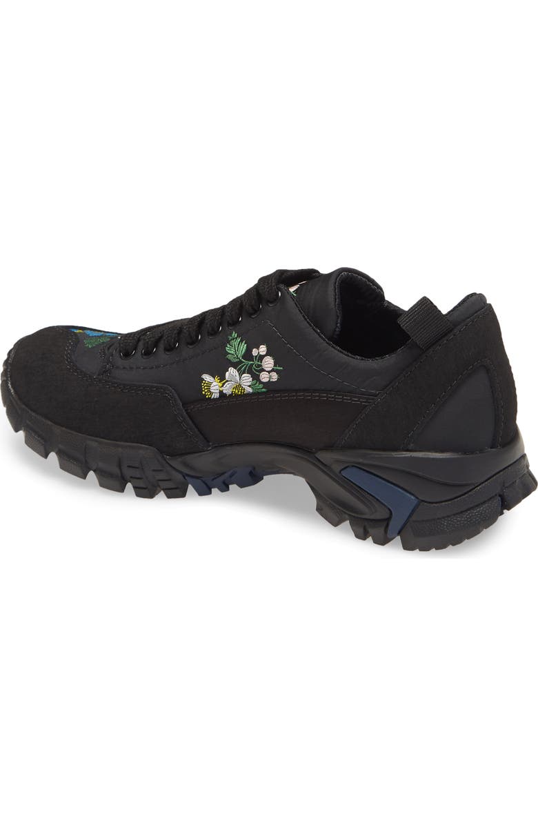 Cecilie Bahnsen Max Floral Embroidered Hiking Sneaker, Alternate, color,