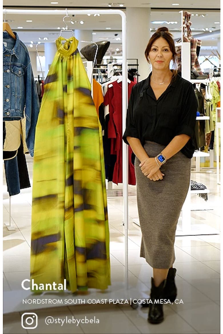 Halter Neck Open Back Wide Leg Jumpsuit video