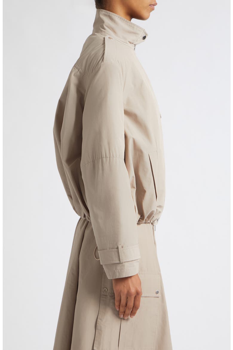 Alyssa Funnel Neck Bomber Jacket, Alternate, color, TAUPE
