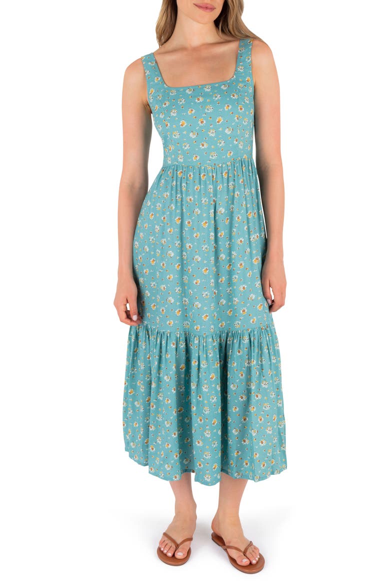 Dreamland Midi Sundress, Main, color, REEF WATERS