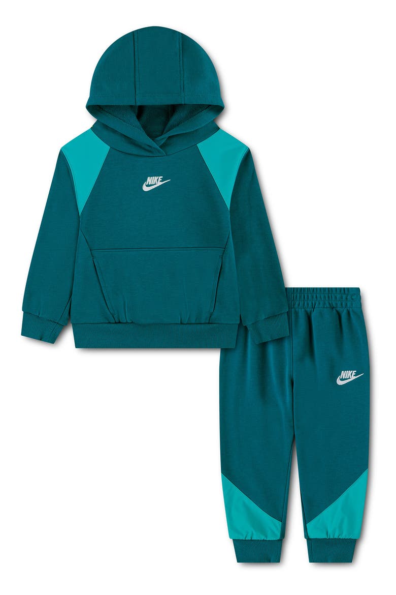 Kids' Pullover Hoodie & Joggers Set, Main, color, BRIGHT SPRUCE