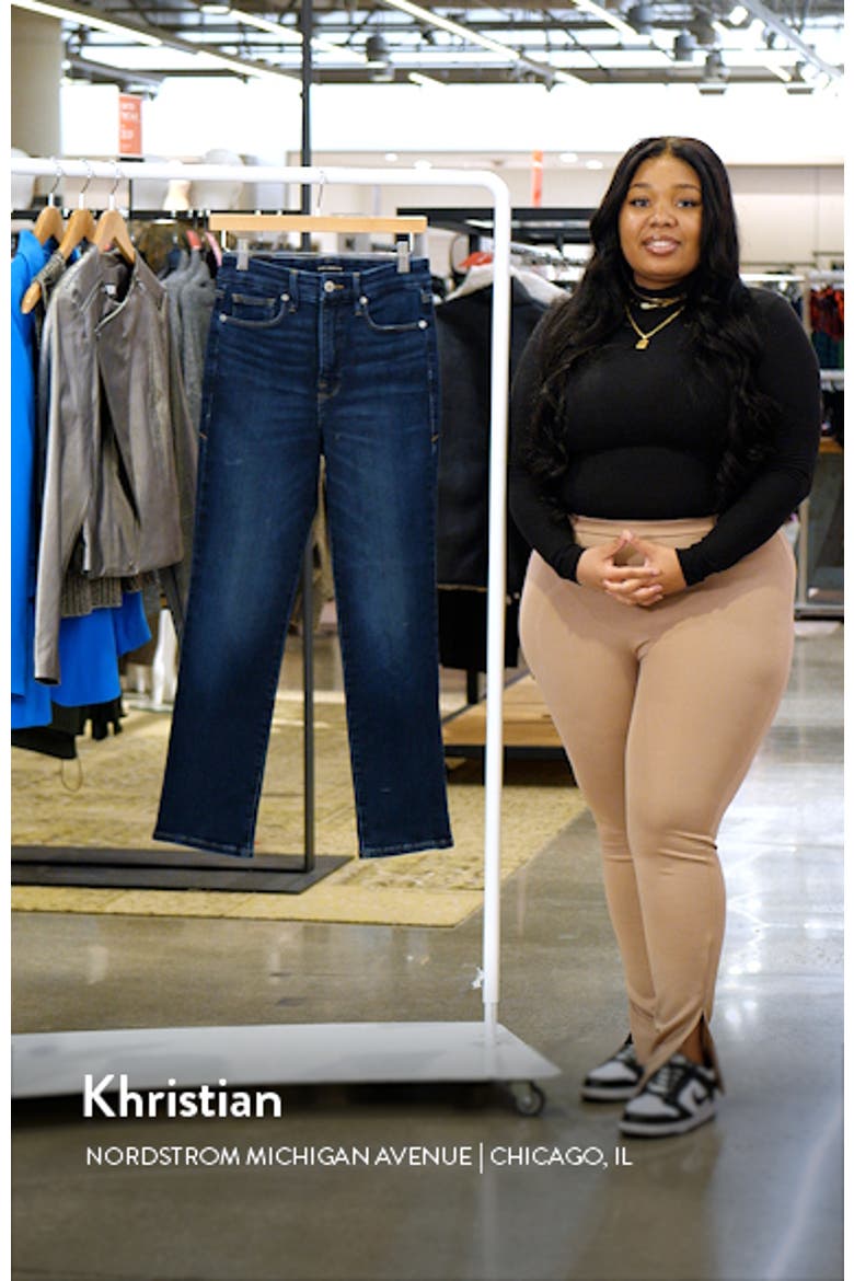 Good Classic Split Back Pocket Straight Leg Jeans video
