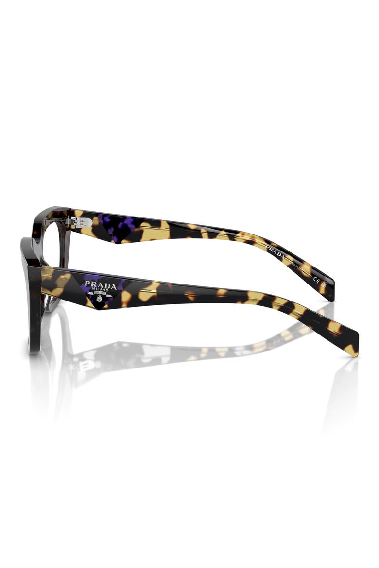 54mm Rectangular Optical Glasses, Alternate, color, HAVANA