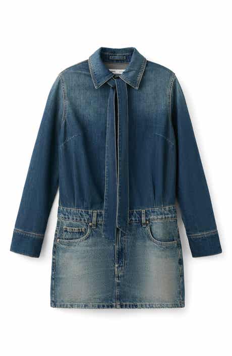 Combined Denim Dress