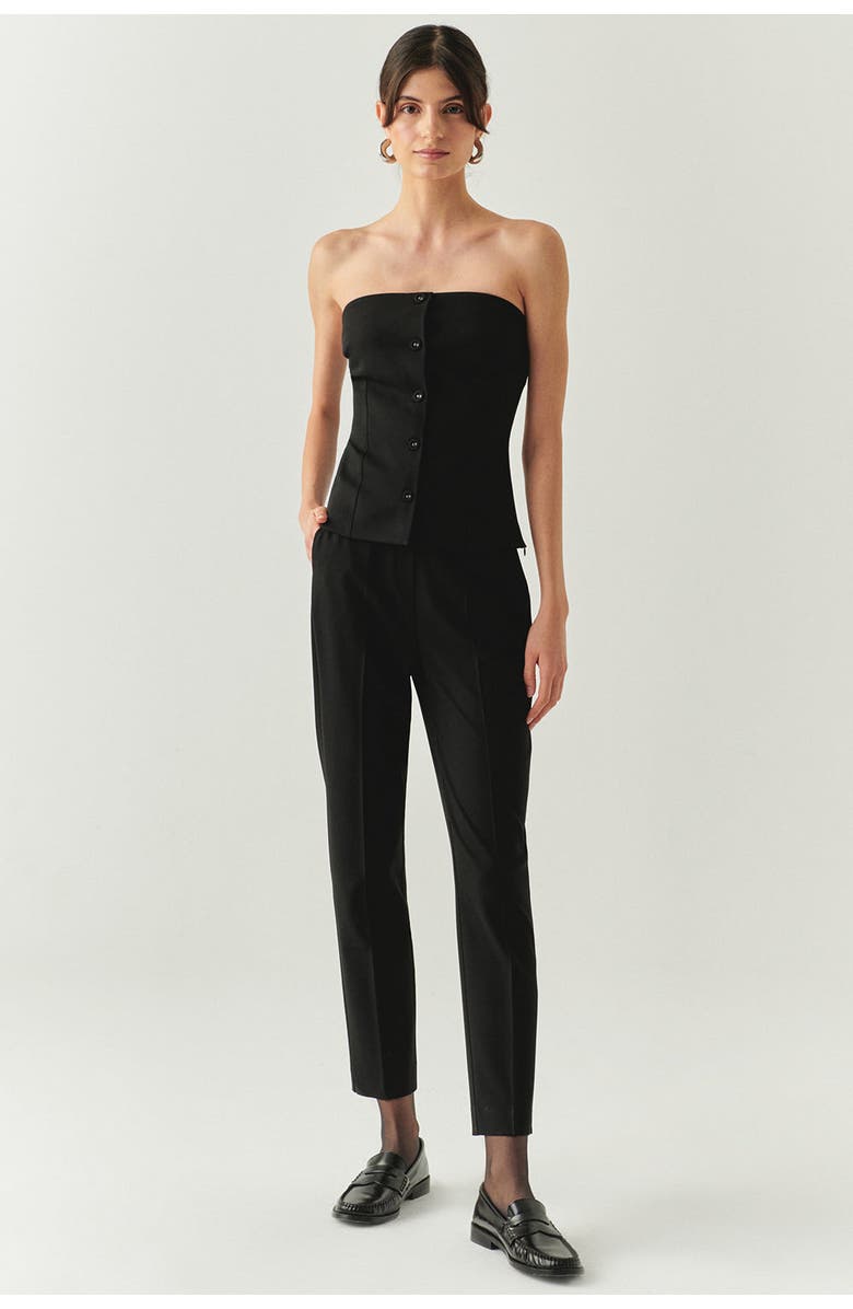 Exquise Baylee Strapless Button, Alternate, color, Black