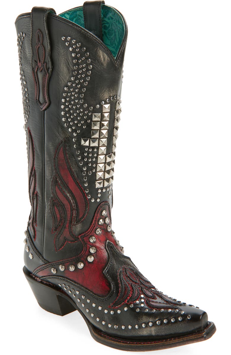 CORRAL Embroidered Overlay Western Boot, Main, color,