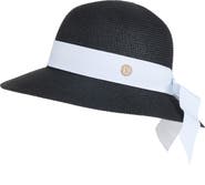 Bruno Magli Ribbon Band Straw Sun Hat