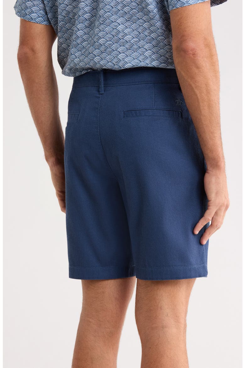 8-Inch Dobby Stretch Cotton Shorts, Alternate, color, SARGASSO SEA