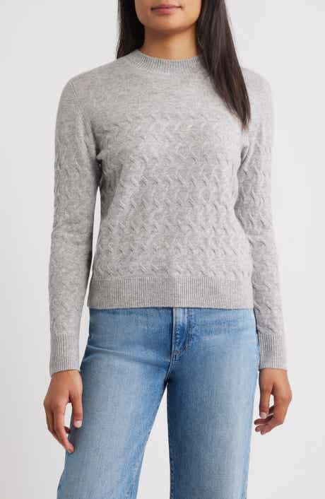 Griffen Wondering Cable Wool & Cashmere Crewneck Sweater