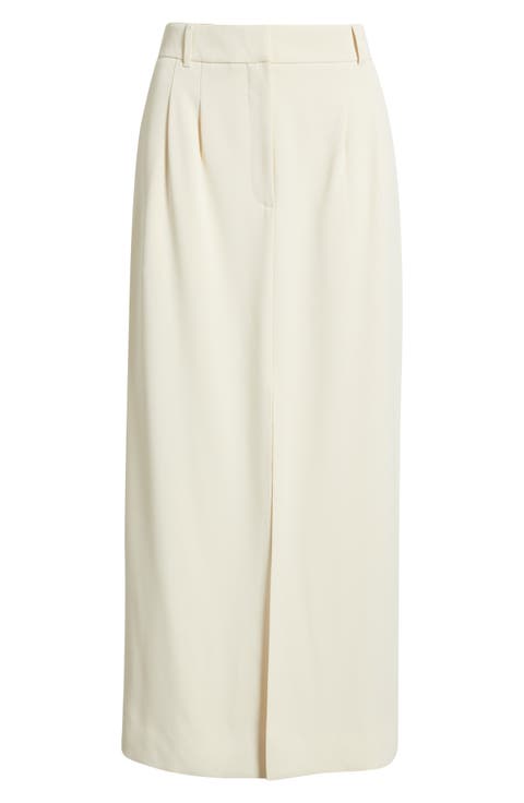 Harry Suiting Slit Maxi Skirt