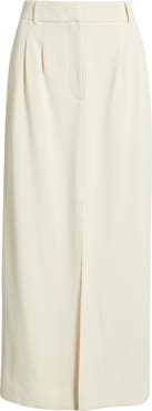 French Connection Harry Suiting Slit Maxi Skirt