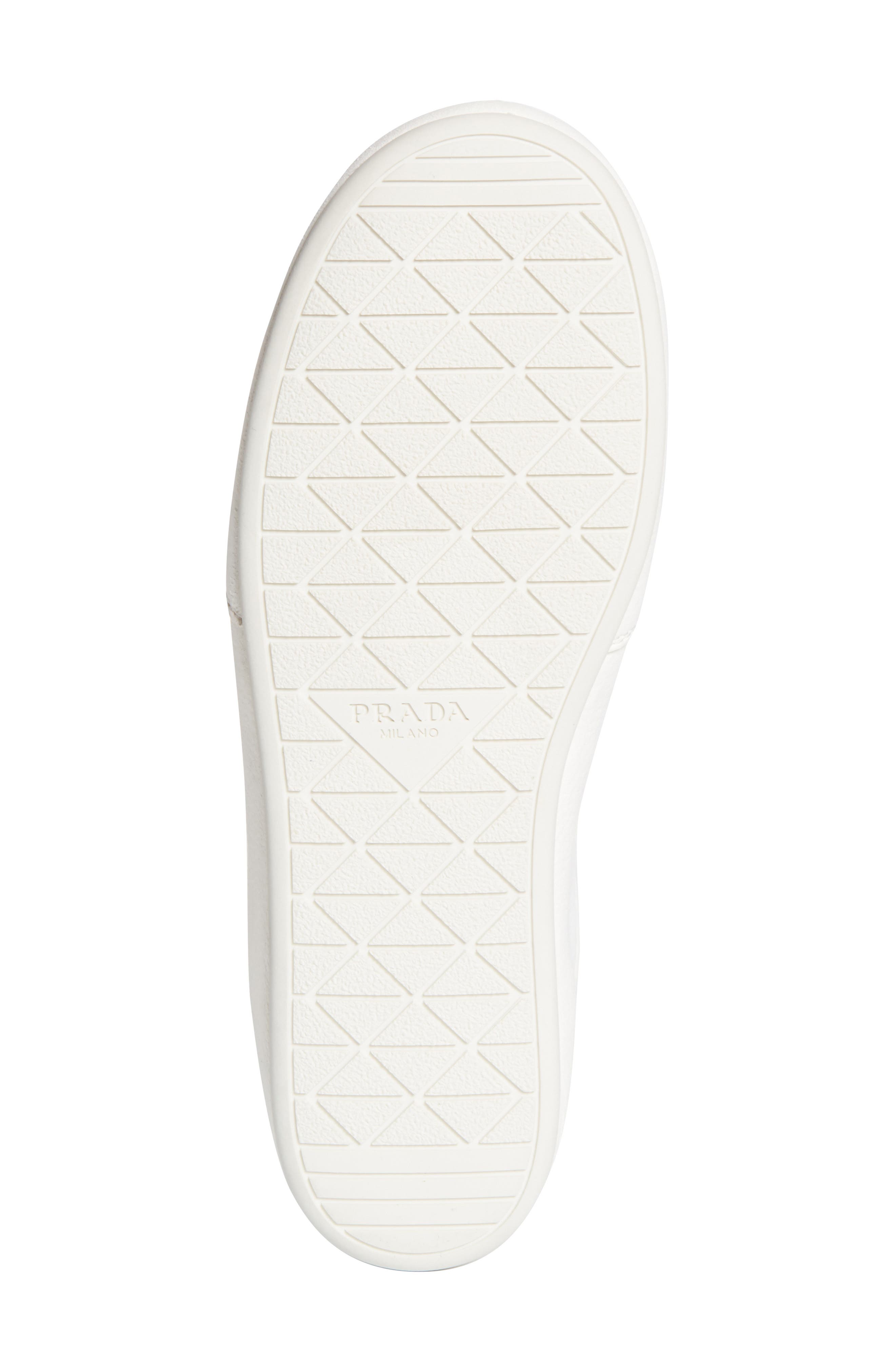 Prada Low Top Sneaker, Alternate, color, Avorio