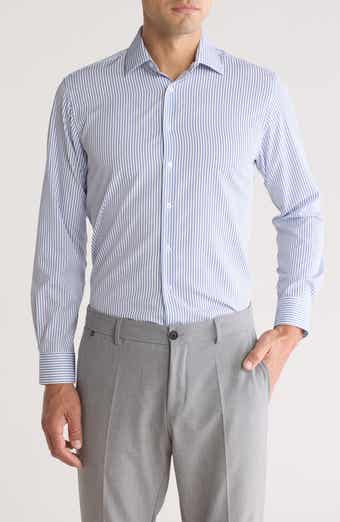 Nautica Slim Fit Stripe Dress Shirt