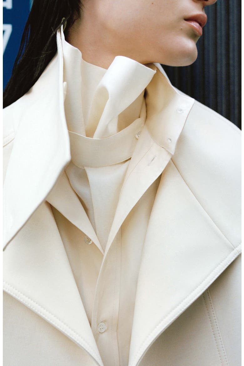 Funnel Neck Parka, Alternate, color, VANILLA