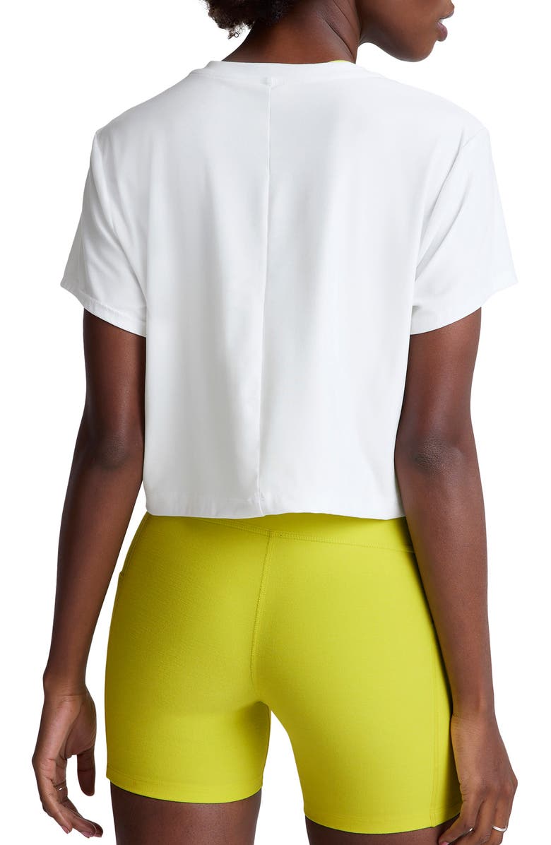Beyond Yoga Featherweight Supreme Crop T-Shirt, Alternate, color, Cloud White