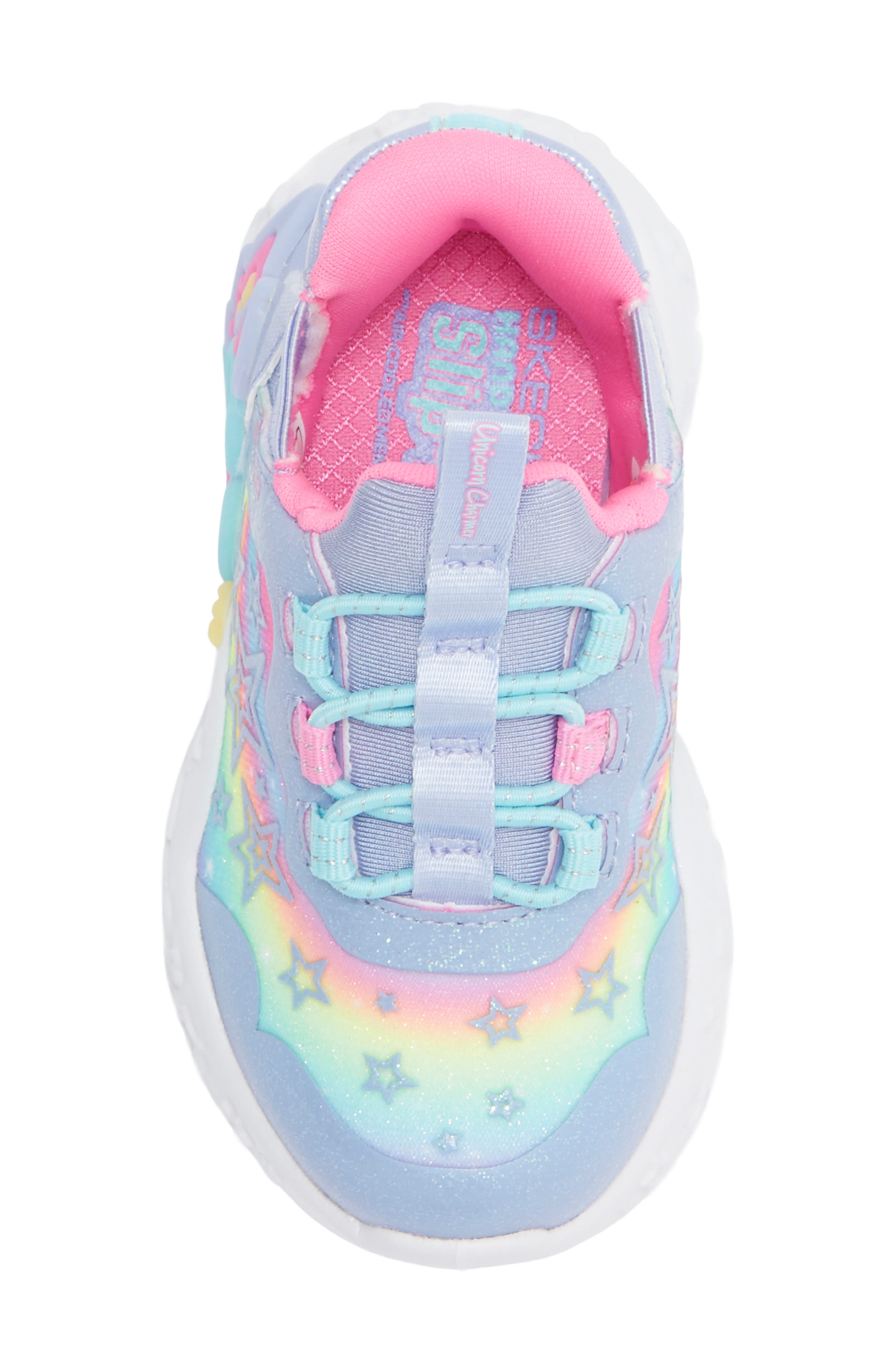 Kids' Charmer Lil' Starlite Light Up Sneaker, Alternate, color, BLUE MULTI