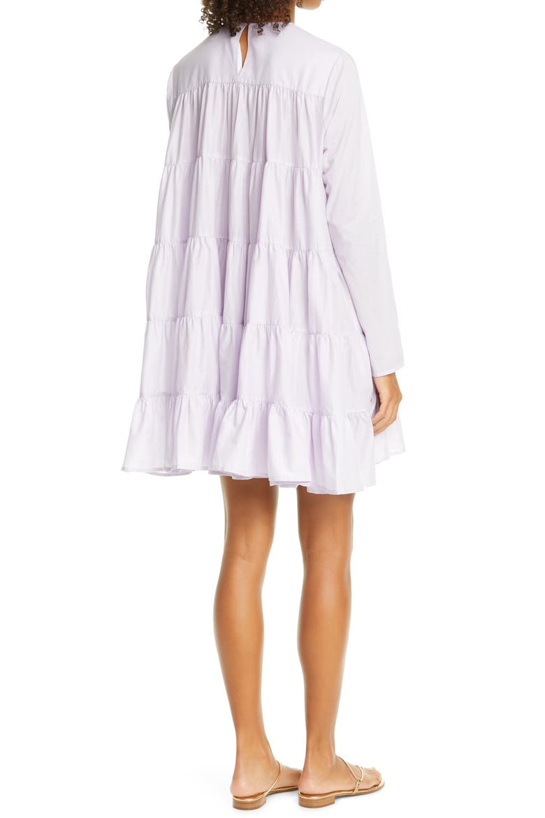 Soliman Tiered Long Sleeve Dress, Alternate, color, LAVENDER