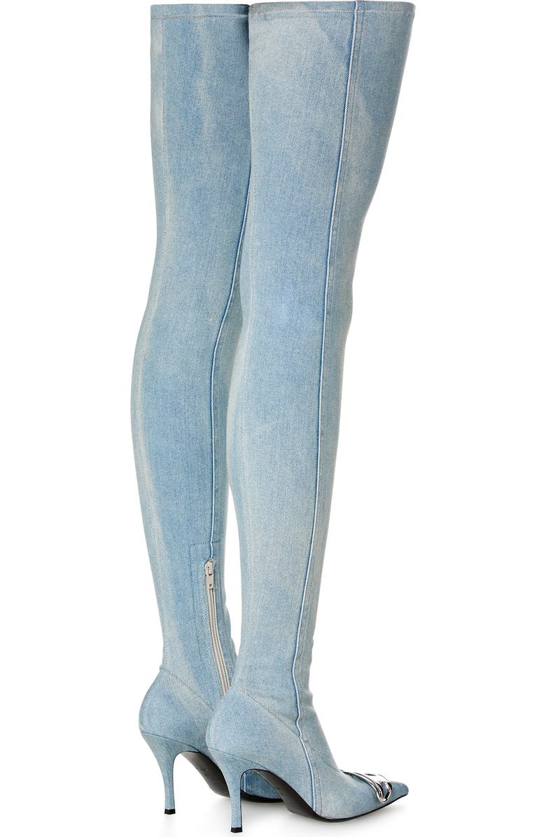 DIESEL<sup>®</sup> Denim Thigh High Boot, Alternate, color,