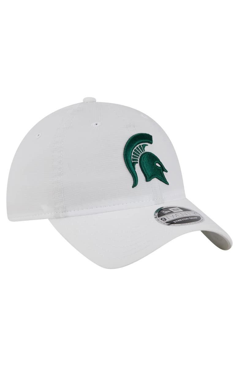 New Era Men's New Era White Michigan State Spartans Active Ripstop 9TWENTY Adjustable Hat, Alternate, color, White