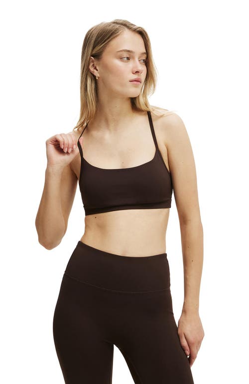 Cotton On Body Active 365 Keyhole Crop In Brown