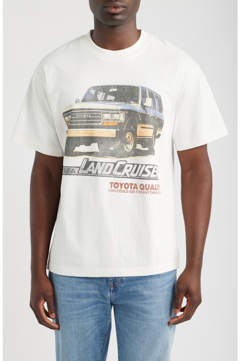 Toyota Land Cruiser Graphic Cotton T-Shirt, Main, color, WHITE