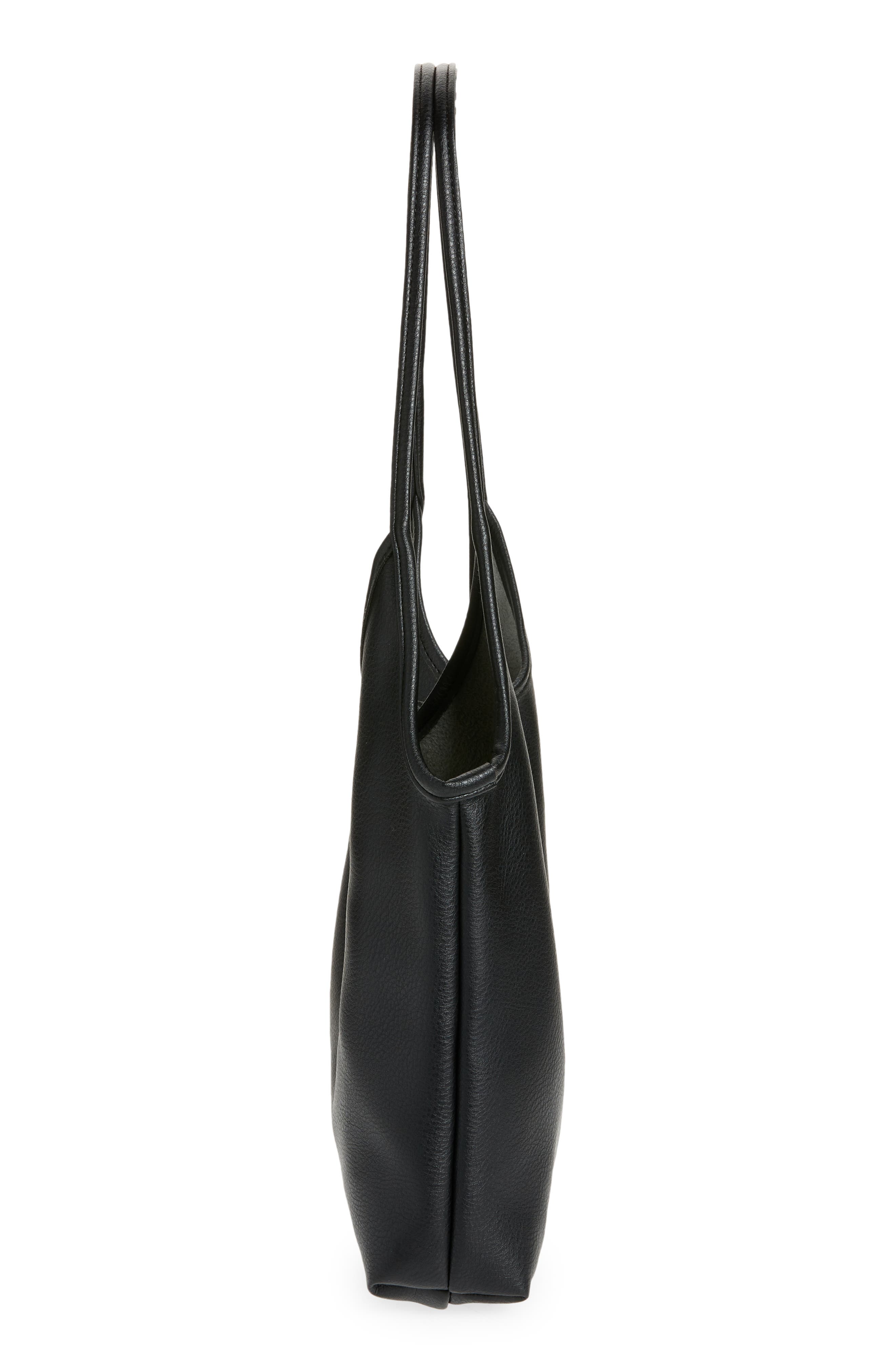 Street Level Slouchy Faux Leather Tote, Alternate, color, 